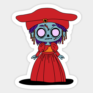 Cute Namibian Zombie Sticker